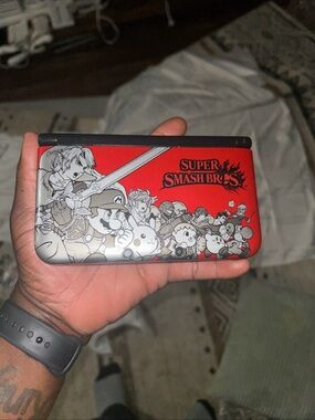 Nintendo Red & Black Super Smash Bros. Themed Handheld Console Shell